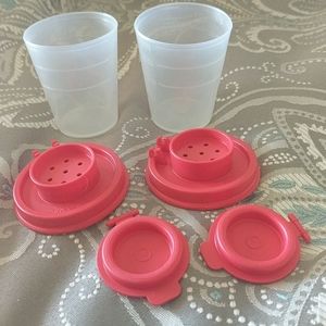 Tupperware mini vintage salt and pepper set